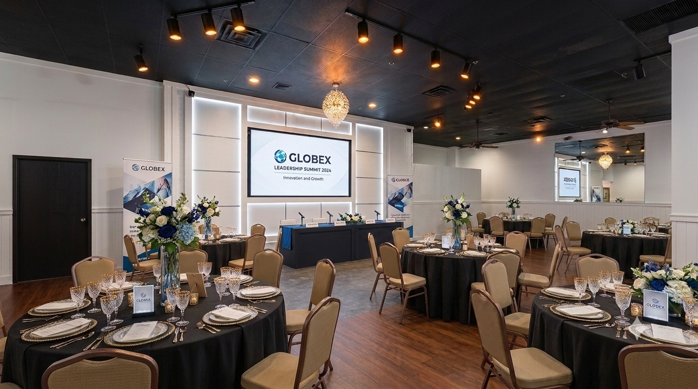 Corporate event setup