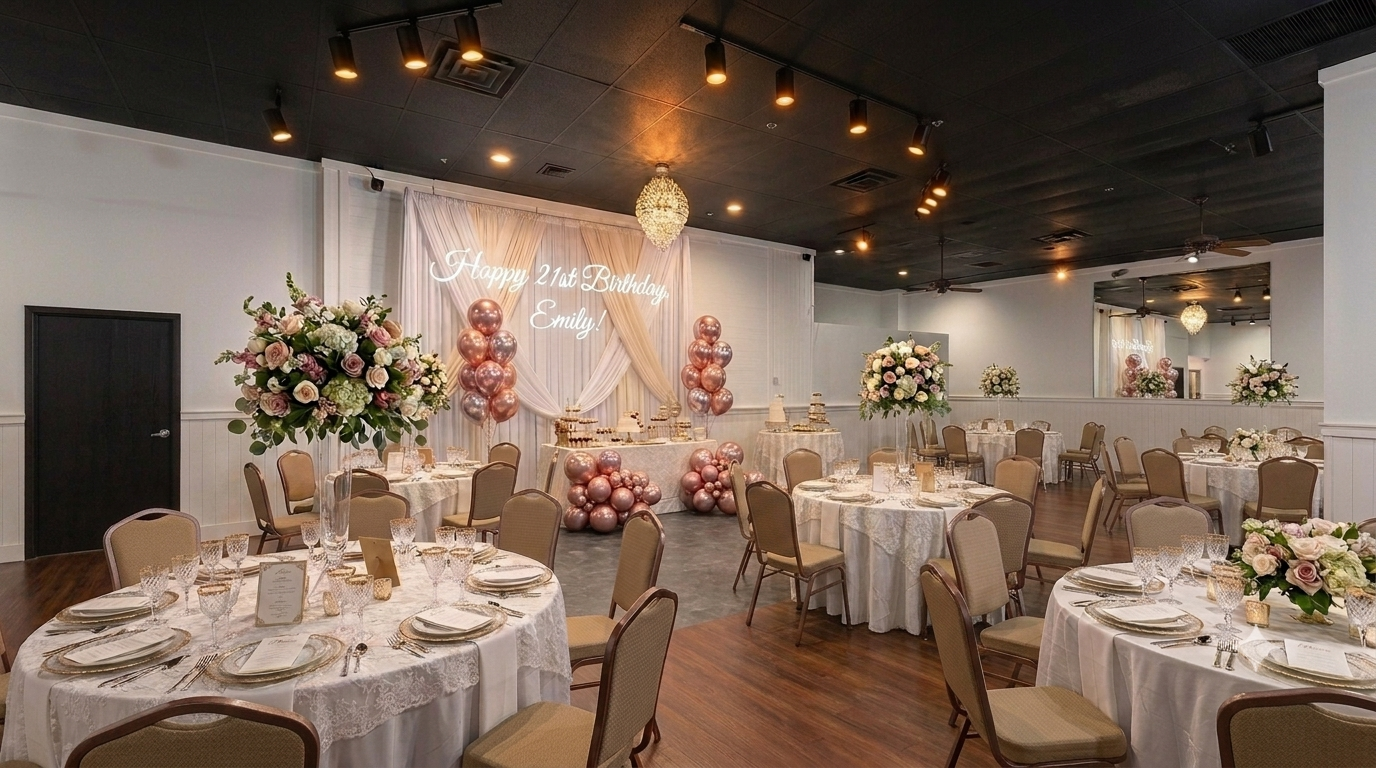 Birthday celebration setup